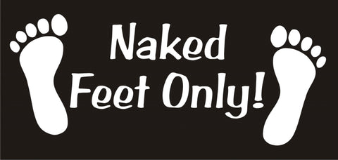 Small NAKED FEET ONLY! STICKERS