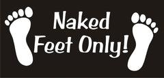 Medium NAKED FEET ONLY! STICKERS